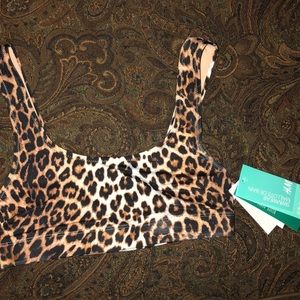 H&M Cheetah/Leopard print Swim Top